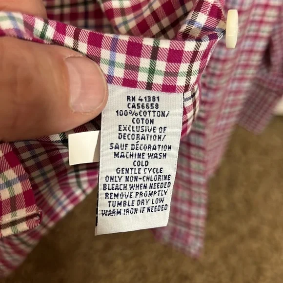 Polo by Ralph Lauren Red Long Sleeve Shirt Slim Fit Small - Picture 5 of 5